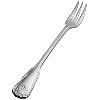 Bon Chef S2008 Shell 5 11/16" 18/10 Stainless Steel Oyster / Cocktail Fork - 12/Pack