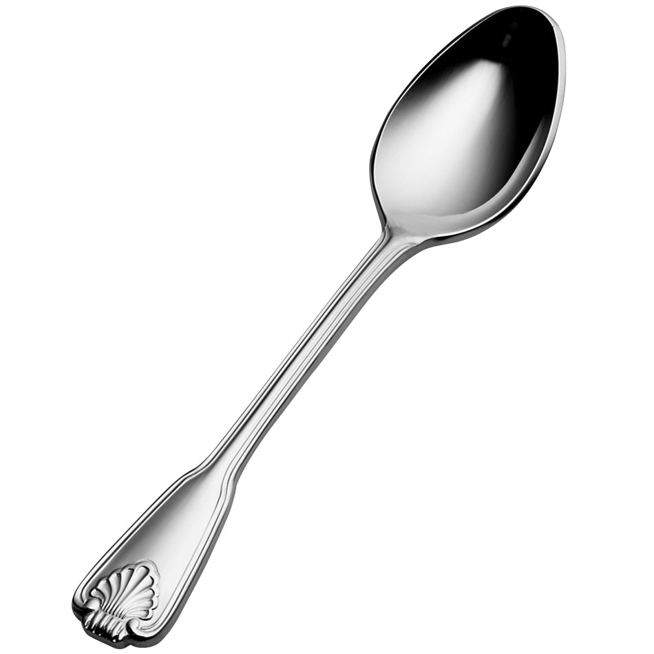 Bon Chef S2016 Shell 5" 18/10 Stainless Steel Demitasse Spoon - 12/Pack
