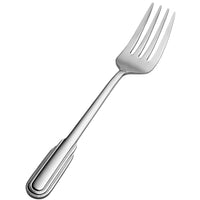 Bon Chef S2407 Empire 7 3/16" 18/10 Stainless Steel Salad / Dessert Fork - 12/Pack
