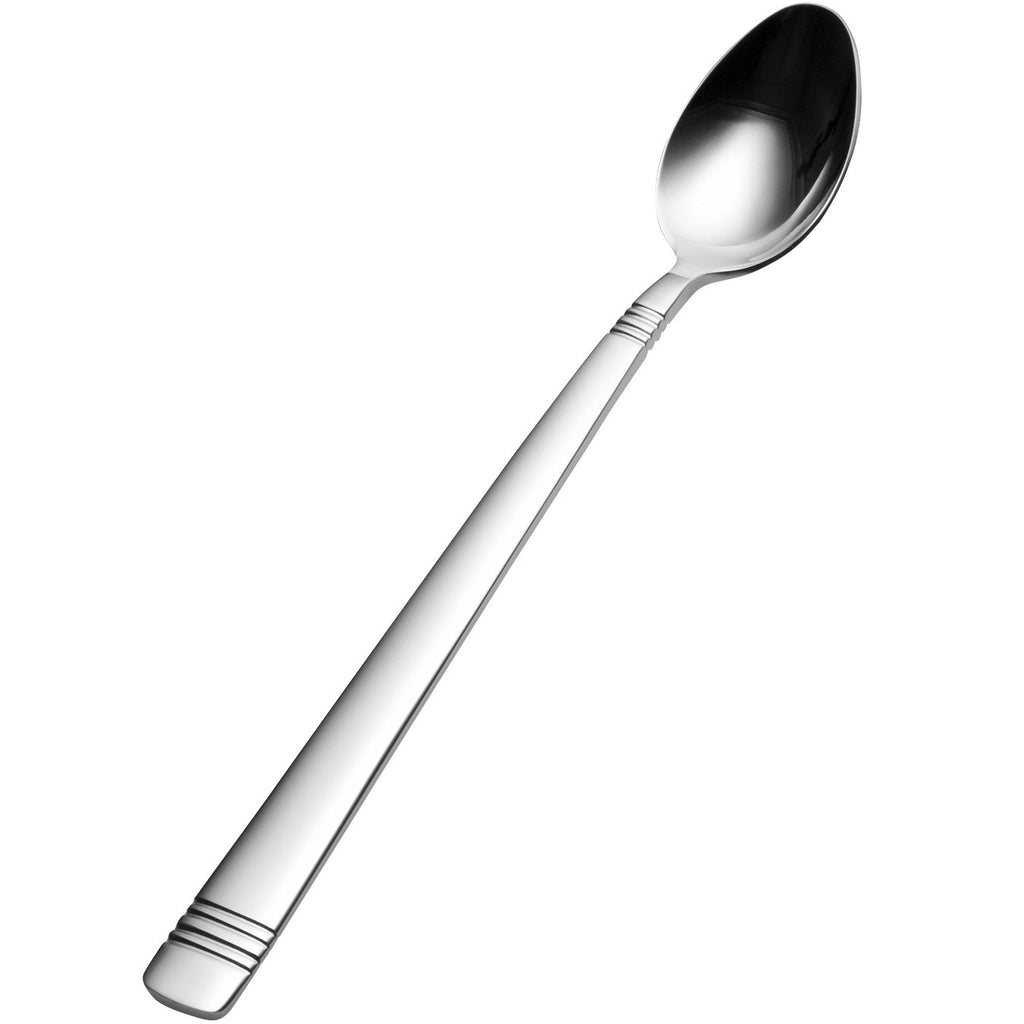 Bon Chef S2602 Julia 7 11/16" 18/10 Stainless Steel Iced Tea Spoon - 12/Pack