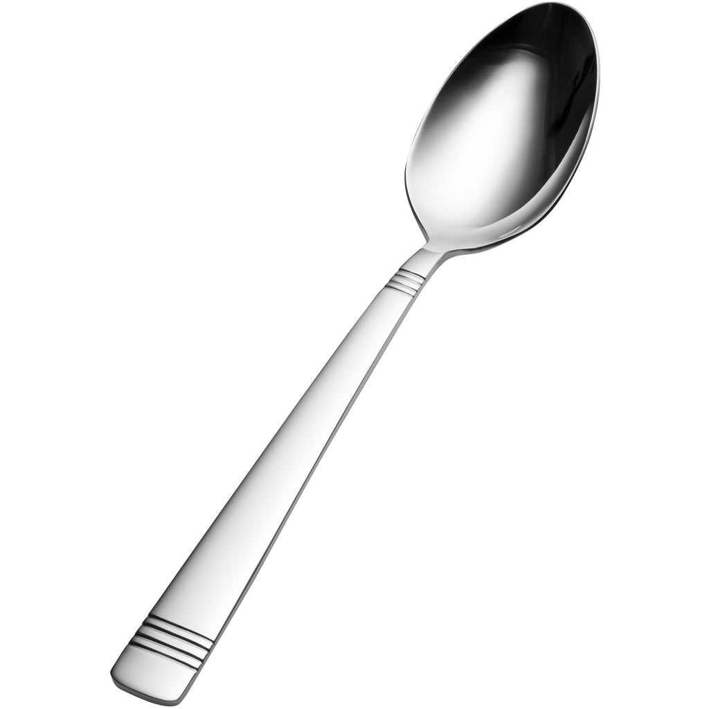 Bon Chef S2604 Julia 9 1/8" 18/10 Stainless Steel Tablespoon / Serving Spoon - 12/Pack