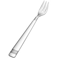 Bon Chef S2608 Julia 5 5/8" 18/10 Stainless Steel Oyster / Cocktail Fork - 12/Pack