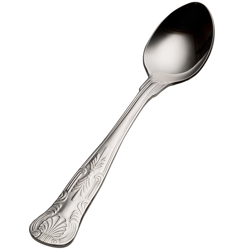 Bon Chef S2700 Kings 6 1/4" 18/10 Stainless Steel Teaspoon - 12/Pack