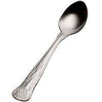 Bon Chef S2700 Kings 6 1/4" 18/10 Stainless Steel Teaspoon - 12/Pack