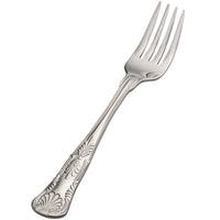 Bon Chef S2707 Kings 7 1/16" 18/10 Stainless Steel Salad / Dessert Fork - 12/Pack