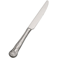 Bon Chef S2712 Kings 9 7/8" 13/0 Stainless Steel European Size Dinner Knife - 12/Pack