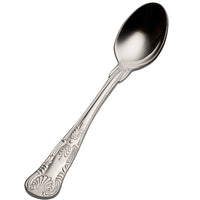 Bon Chef S2716 Kings 4 13/16" 18/10 Stainless Steel Demitasse Spoon - 12/Pack