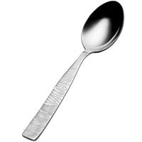 Bon Chef S2903 Safari 7 3/16" 18/10 Stainless Steel Soup / Dessert Spoon - 12/Pack