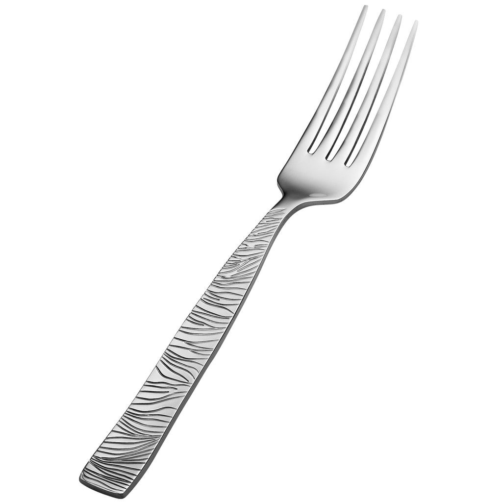 Bon Chef S2905 Safari 7 7/16" 18/10 Stainless Steel Dinner Fork - 12/Pack