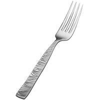 Bon Chef S2905 Safari 7 7/16" 18/10 Stainless Steel Dinner Fork - 12/Pack