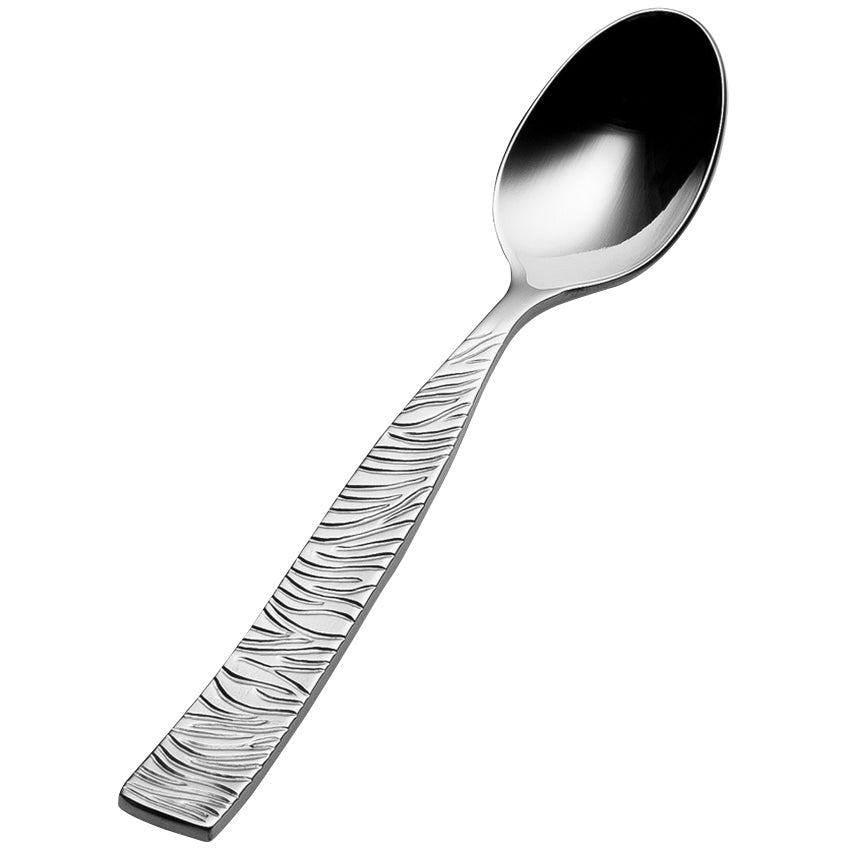 Bon Chef S2916 Safari 4 3/4" 18/10 Stainless Steel Demitasse Spoon - 12/Pack