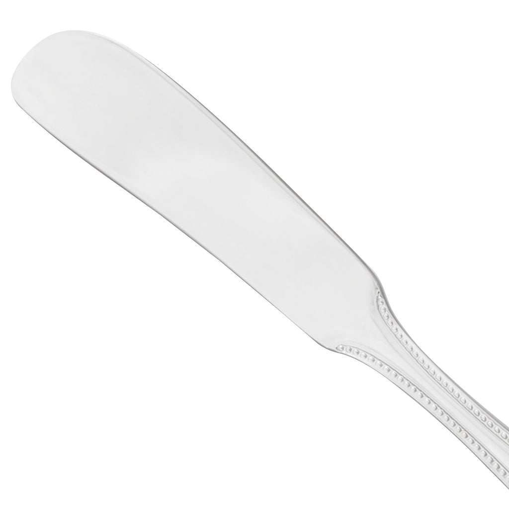 World Tableware 407 053 Calais 6 5/8" 18/8 Stainless Steel Extra Heavy Weight Butter Spreader - 12/Pack