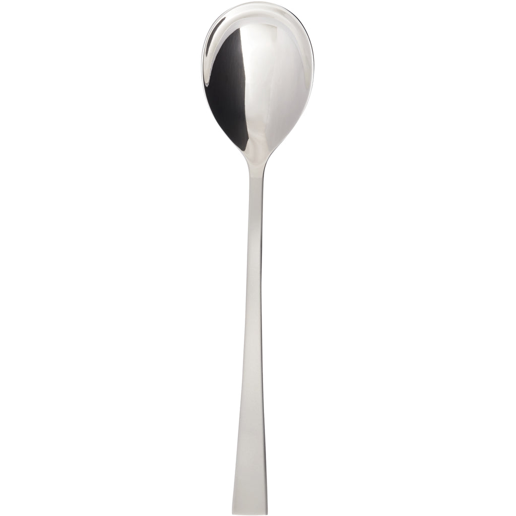 Arcoroc FJ806 Latham Sand 7" 18/10 Extra Heavy Weight Stainless Steel Dessert Spoon by Arc Cardinal - 12/Pack