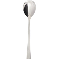 Arcoroc FJ806 Latham Sand 7" 18/10 Extra Heavy Weight Stainless Steel Dessert Spoon by Arc Cardinal - 12/Pack