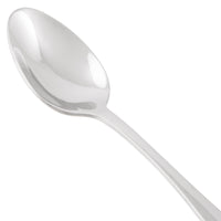 World Tableware 100 001 Baguette II 6 1/4" 18/8 Stainless Steel Extra Heavy Weight Teaspoon - 12/Pack