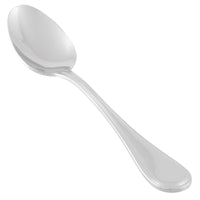 World Tableware 774 002 Geneva 7" 18/8 Stainless Steel Extra Heavy Weight Dessert Spoon - 12/Pack