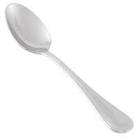 World Tableware 774 008 Geneva 5 3/8" 18/8 Stainless Steel Extra Heavy Weight European Teaspoon - 12/Pack