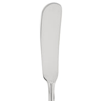 World Tableware 774 053 Geneva 6 5/8" 18/8 Stainless Steel Extra Heavy Weight Butter Spreader with Flat Handle - 12/Pack