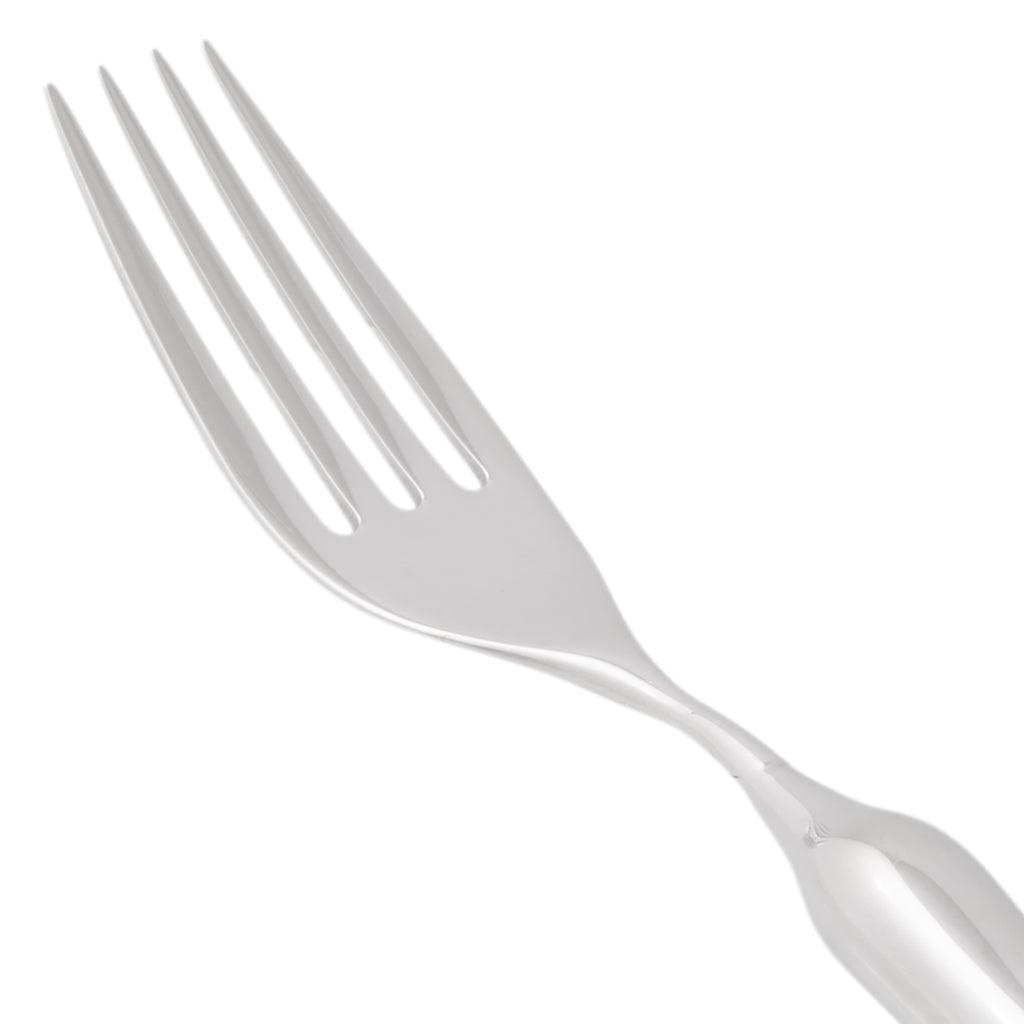 World Tableware 829 027 Balencia 8" 18/8 Stainless Steel Extra Heavy Weight Dinner Fork - 12/Pack