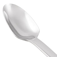 World Tableware 924 002 Porto 18/8 Extra Heavy Weight Stainless Steel 7 1/8" Dessert Spoon - 12/Pack