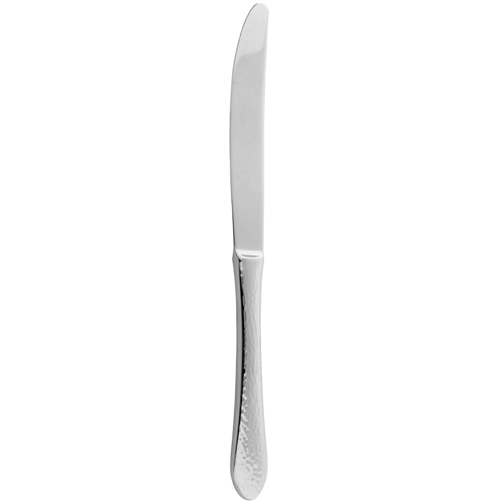 Arcoroc T8008 Stone 8 7/8" 18/10 Stainless Steel Extra Heavy Weight Solid Handle Dessert Knife by Arc Cardinal - 12/Pack