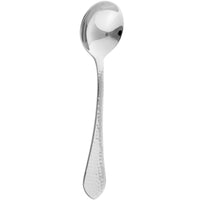 Arcoroc T8009 Stone 6 7/8" 18/10 Stainless Steel Extra Heavy Weight Soup Spoon by Arc Cardinal - 12/Pack