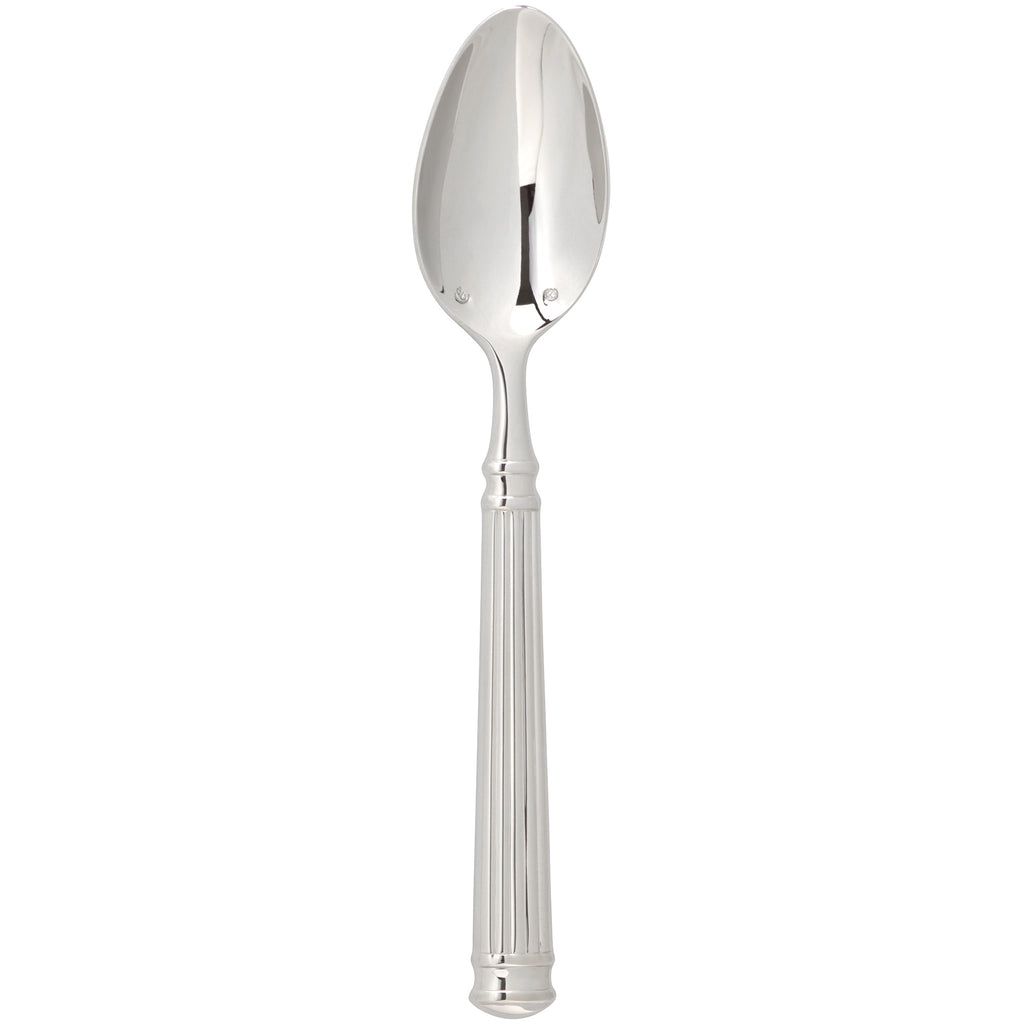 Chef & Sommelier FL206 Fluted 7 7/8" 18/10 Stainless Steel Extra Heavy Weight Dessert Spoon by Arc Cardinal - 12/Pack