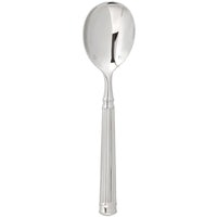 Chef & Sommelier FL209 Fluted 7" 18/10 Stainless Steel Extra Heavy Weight Soup Spoon by Arc Cardinal - 12/Pack