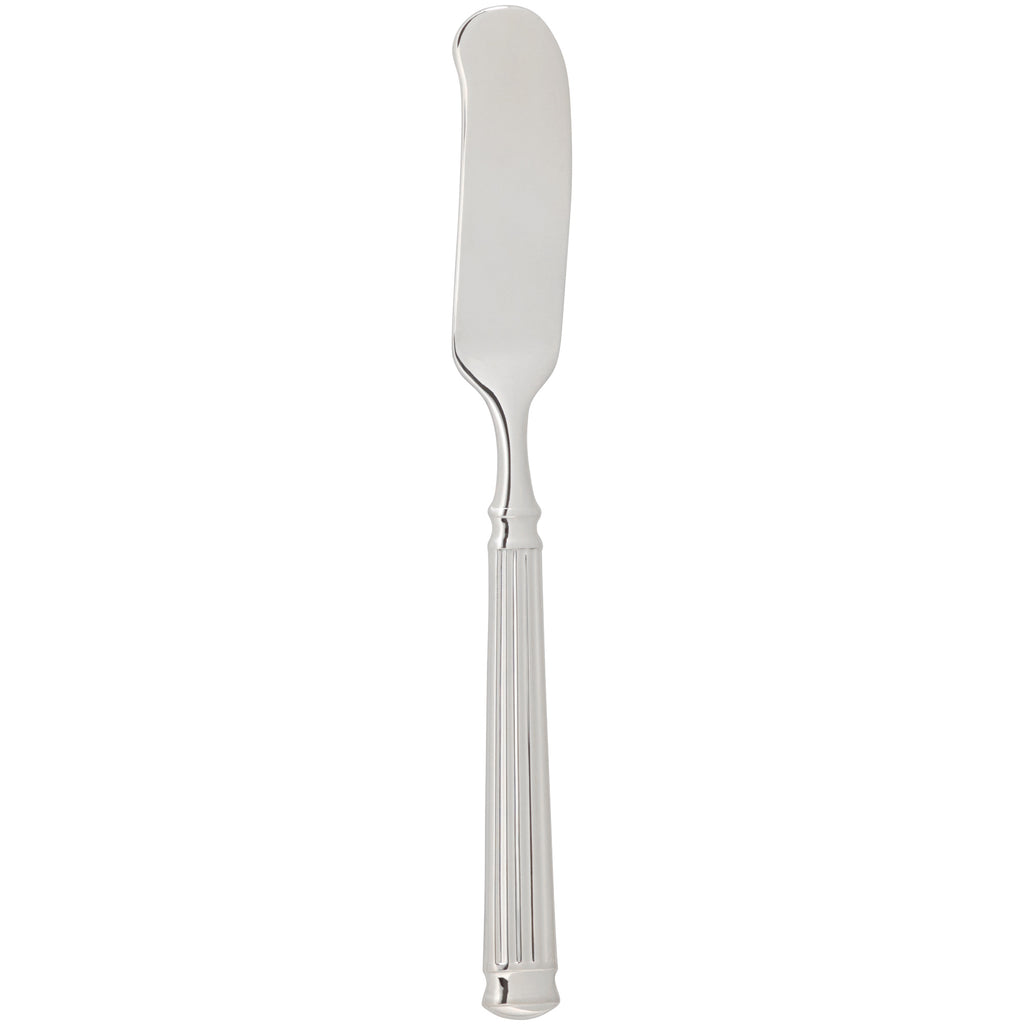 Chef & Sommelier FL227 Fluted 6 1/2" 18/10 Stainless Steel Extra Heavy Weight Butter Spreader by Arc Cardinal - 12/Pack