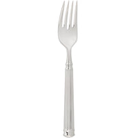 Chef & Sommelier FL229 Fluted 7 1/8" 18/10 Stainless Steel Extra Heavy Weight Salad / Dessert Fork by Arc Cardinal - 12/Pack