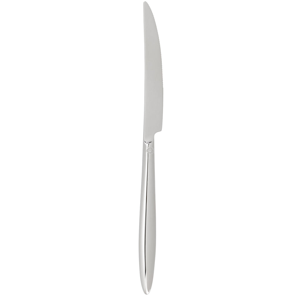 Chef & Sommelier FL804 Finn 9 1/4" 18/10 Stainless Steel Extra Heavy Weight Weight Solid Handle Dinner Knife by Arc Cardinal - 12/Pack