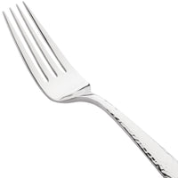 Bon Chef S3906 Scarlett 8 3/8" 18/10 Stainless Steel Extra Heavy European Size Dinner Fork - 12/Pack