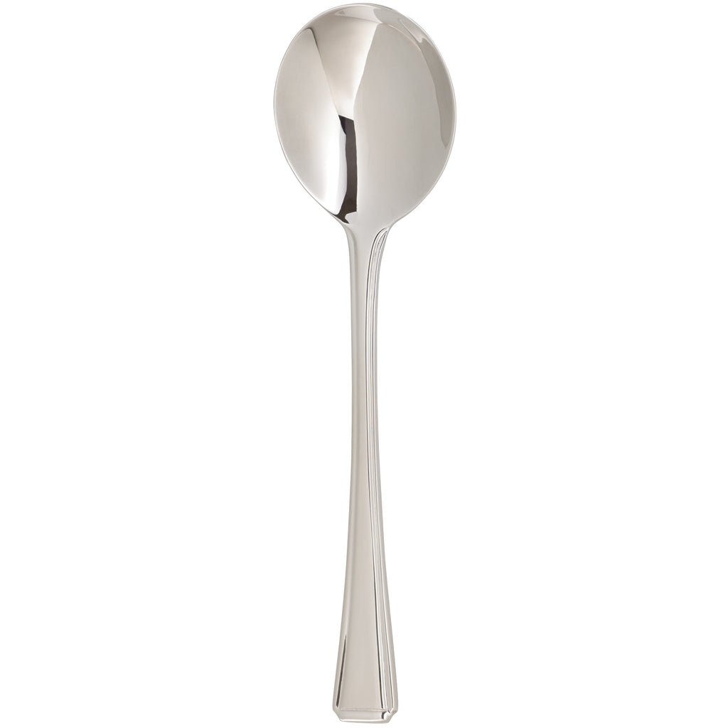 Arcoroc FK609 Taylor 7 3/8" 18/0 Stainless Steel Heavy Weight Soup Spoon by Arc Cardinal - 12/Pack