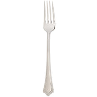 Arcoroc FK701 Amaryllis 8 1/4" 18/0 Stainless Steel Solid Handle Heavy Weight Dinner Fork by Arc Cardinal - 12/Pack