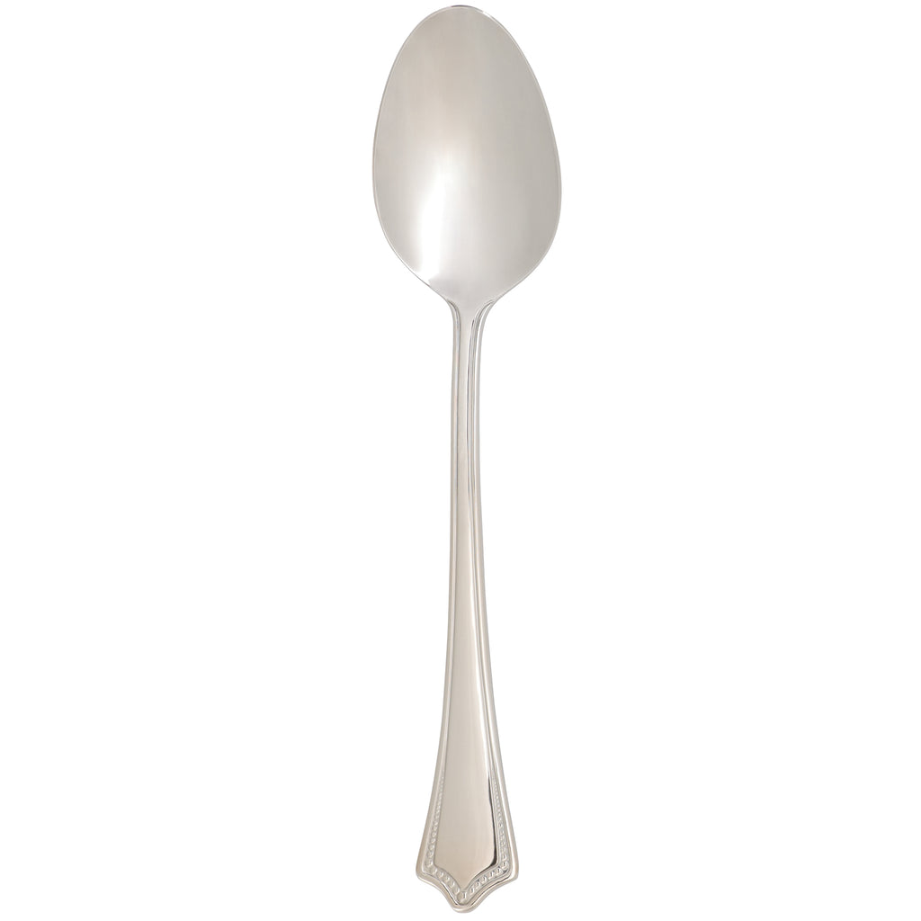Arcoroc FK702 Amaryllis 8 1/4" 18/0 Stainless Steel Solid Handle Heavy Weight Dinner Spoon by Arc Cardinal - 12/Pack