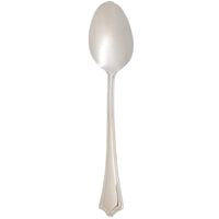 Arcoroc FK702 Amaryllis 8 1/4" 18/0 Stainless Steel Solid Handle Heavy Weight Dinner Spoon by Arc Cardinal - 12/Pack
