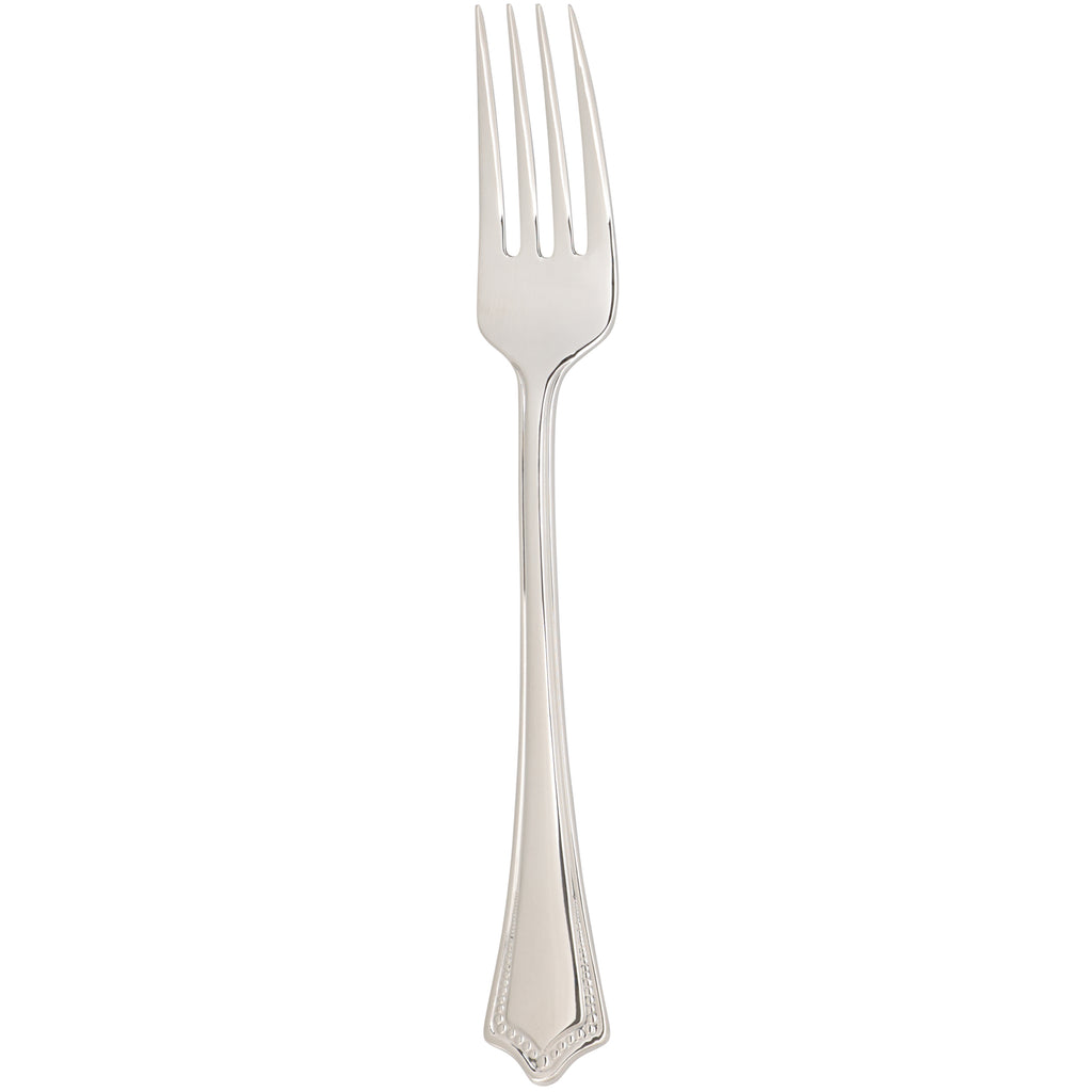 Arcoroc FK729 Amaryllis 7 1/8" 18/0 Stainless Steel Solid Handle Heavy Weight Salad / Dessert Fork by Arc Cardinal - 12/Pack