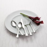 Arcoroc FK729 Amaryllis 7 1/8" 18/0 Stainless Steel Solid Handle Heavy Weight Salad / Dessert Fork by Arc Cardinal - 12/Pack