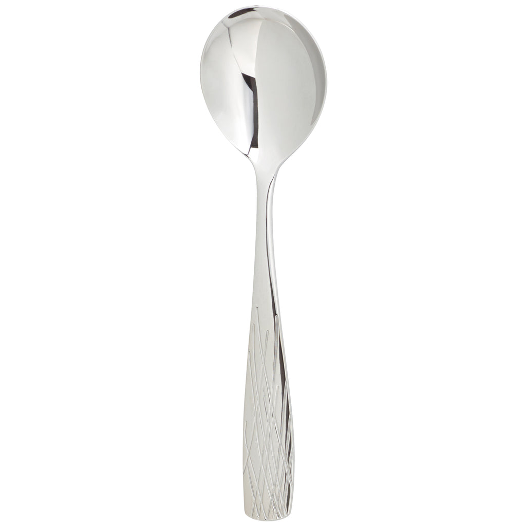 Arcoroc FK909 Lakeview 6 7/8" 18/0 Stainless Steel Heavy Weight Soup Spoon by Arc Cardinal - 12/Pack