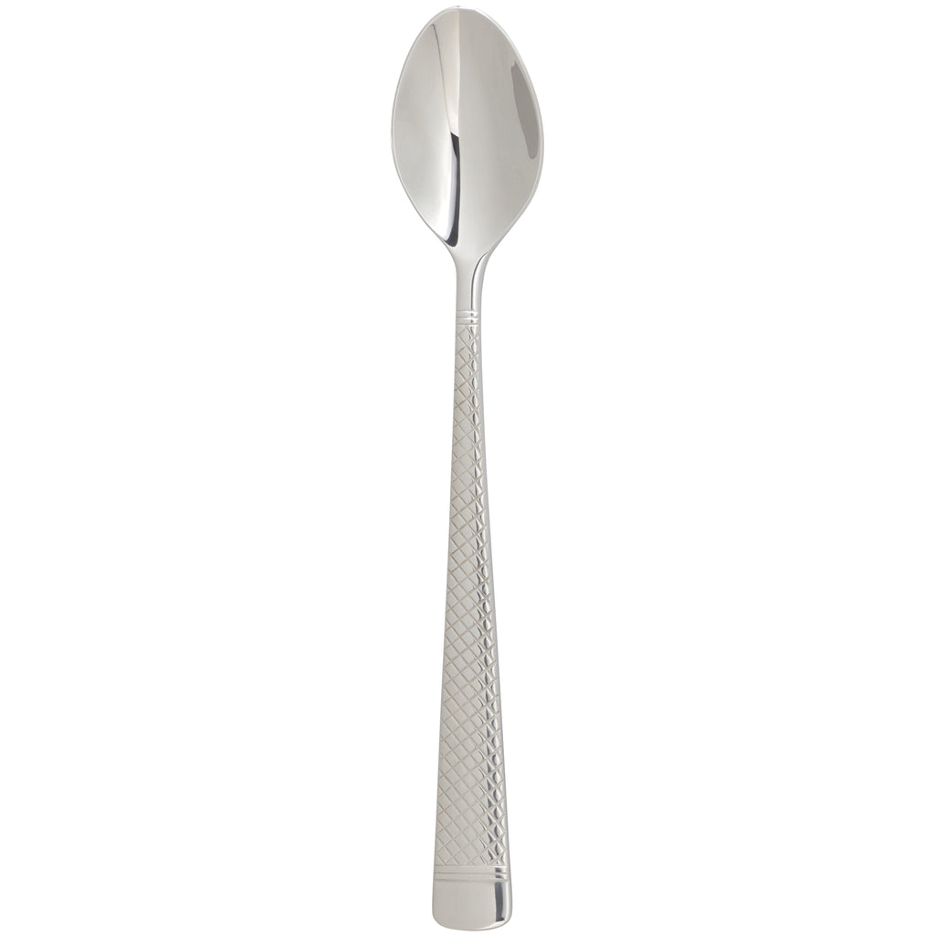 Arcoroc FL018 Leila 7" 18/0 Stainless Steel Heavy Weight Iced Tea Spoon by Arc Cardinal - 12/Pack