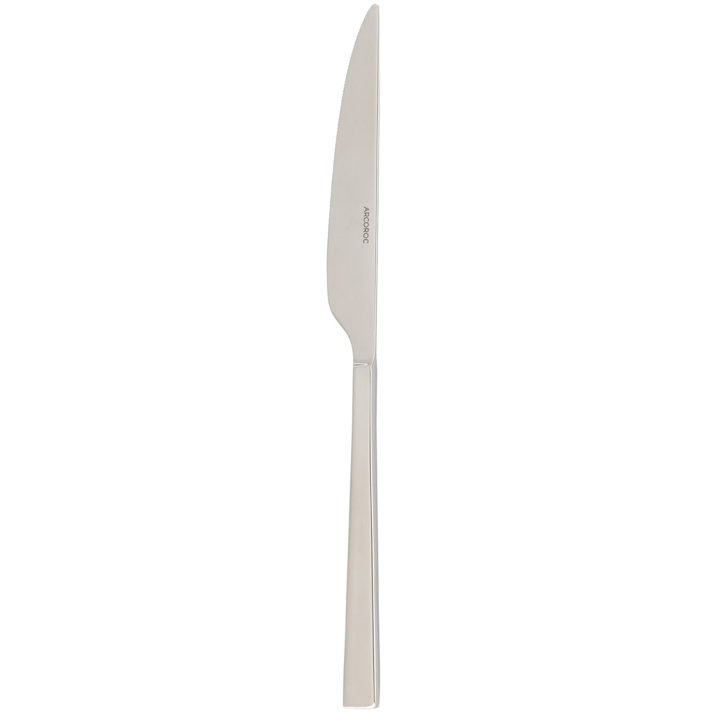 Arcoroc FL504 Greenwich 8" 18/0 Stainless Steel Heavy Weight Dinner Knife by Arc Cardinal - 12/Pack
