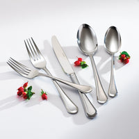 Arcoroc FL628 Amber 6 3/4" 18/0 Stainless Steel Heavy Weight Teaspoon by Arc Cardinal - 12/Pack