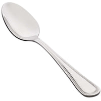 10 Strawberry Street PRL-DS Pearl 7 1/4" 18/0 Stainless Steel Heavy Weight Tablespoon / Serving Spoon - 12/Pack