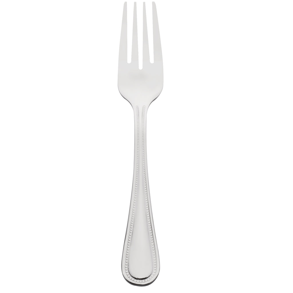 10 Strawberry Street PRL-SF Pearl 6 1/4" 18/0 Stainless Steel Heavy Weight Salad Fork - 12/Pack