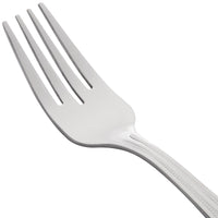 10 Strawberry Street PRL-SF Pearl 6 1/4" 18/0 Stainless Steel Heavy Weight Salad Fork - 12/Pack