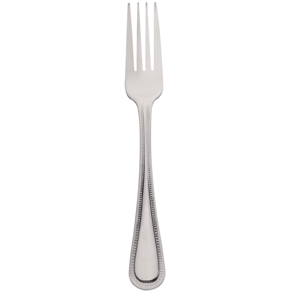10 Strawberry Street PRL-DF Pearl 7 1/2" 18/0 Stainless Steel Heavy Weight Dinner Fork - 12/Pack