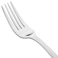 10 Strawberry Street PRL-DF Pearl 7 1/2" 18/0 Stainless Steel Heavy Weight Dinner Fork - 12/Pack