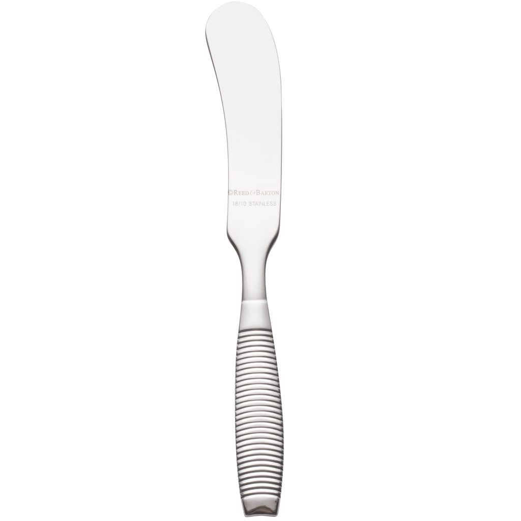 Reed & Barton RB114-053 Dillon 5 3/4" 18/10 Stainless Steel Extra Heavy Weight Butter Knife / Spreader - 12/Pack