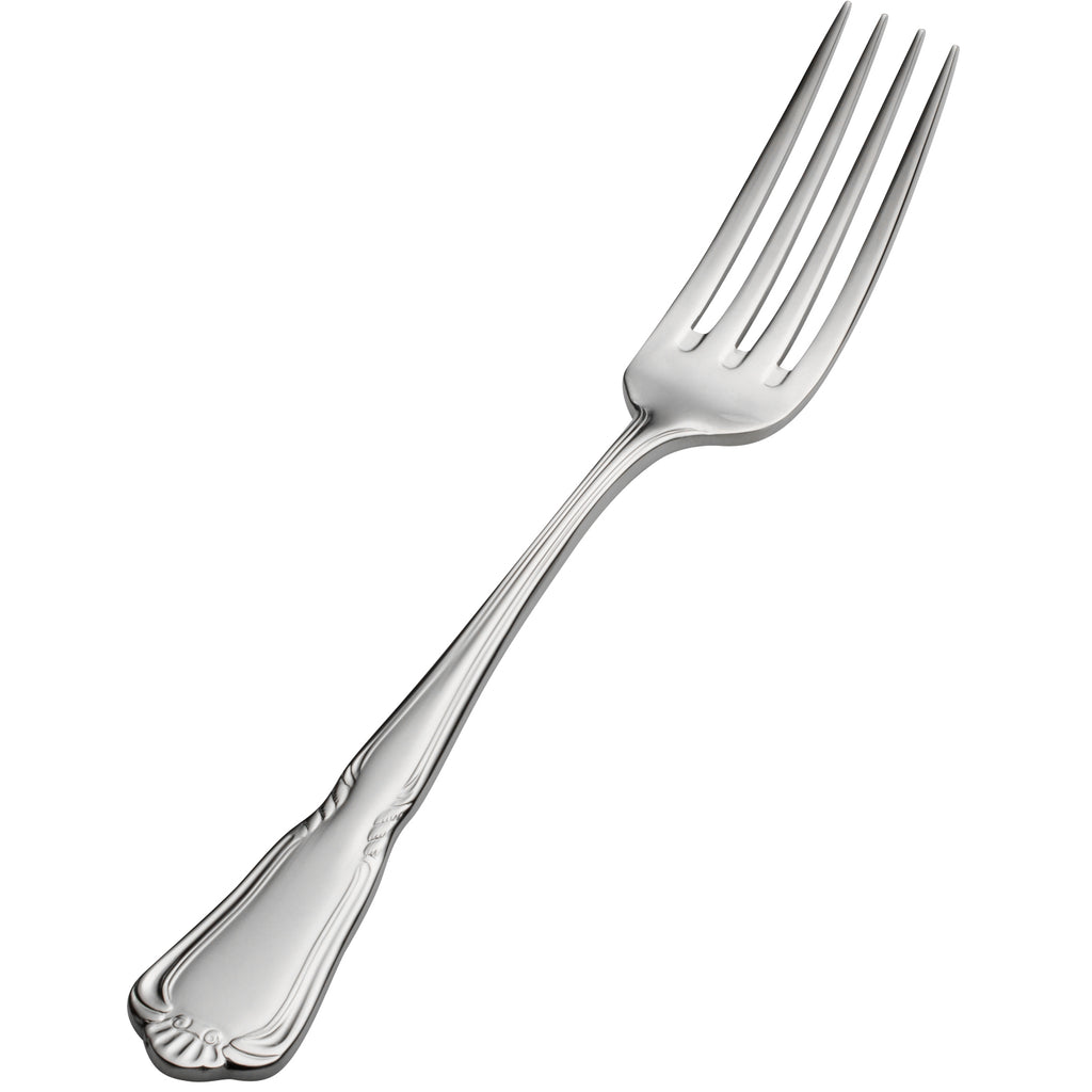 Bon Chef S1505 Sorento 7 3/4" 18/10 Stainless Steel Extra Heavy Weight Dinner Fork - 12/Pack