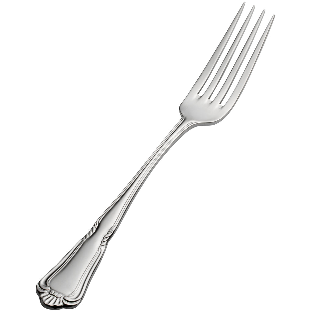 Bon Chef S1506 Sorento 8 9/16" 18/10 Stainless Steel Extra Heavy Weight European Dinner Fork - 12/Pack